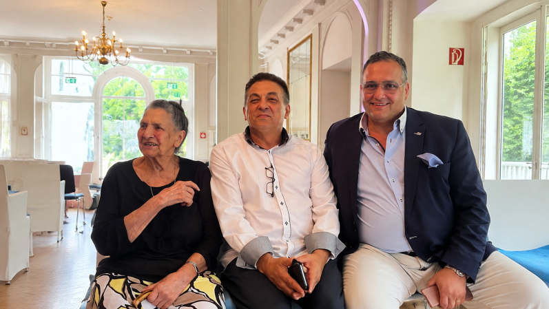 Philomena Franz, Josef-Tino Schneeberger, Romeo Franz.