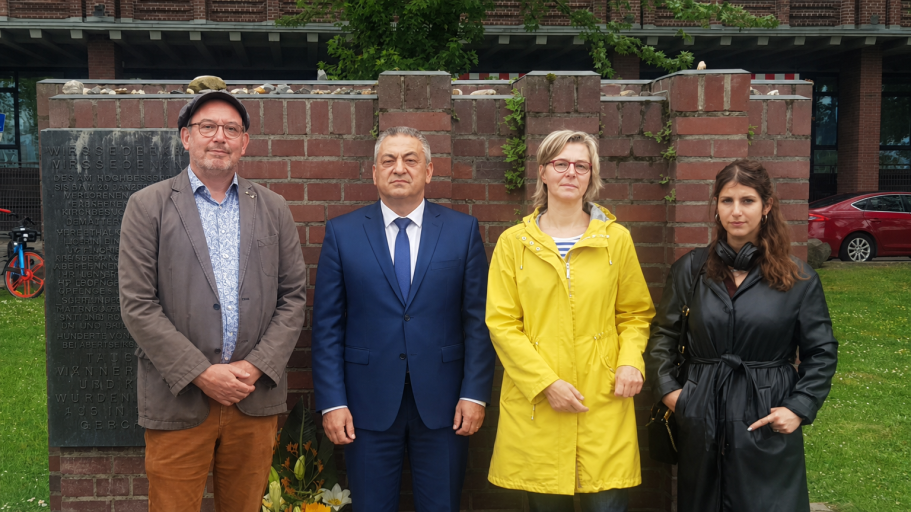 Köln, 16. Ma.Mit Dr. Heinen Köln, Bürgermeister, Bündnis 90/ Grünen, Mario Michhalak, Ulrike Kessing, Recht LINKE. Köln Sarah Niknamtavins.